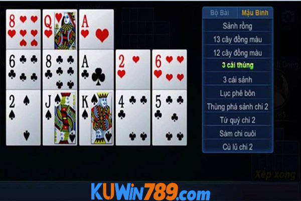 Luật chơi cơ bản của mậu binh tại Ku win bạn cần nắm rõ